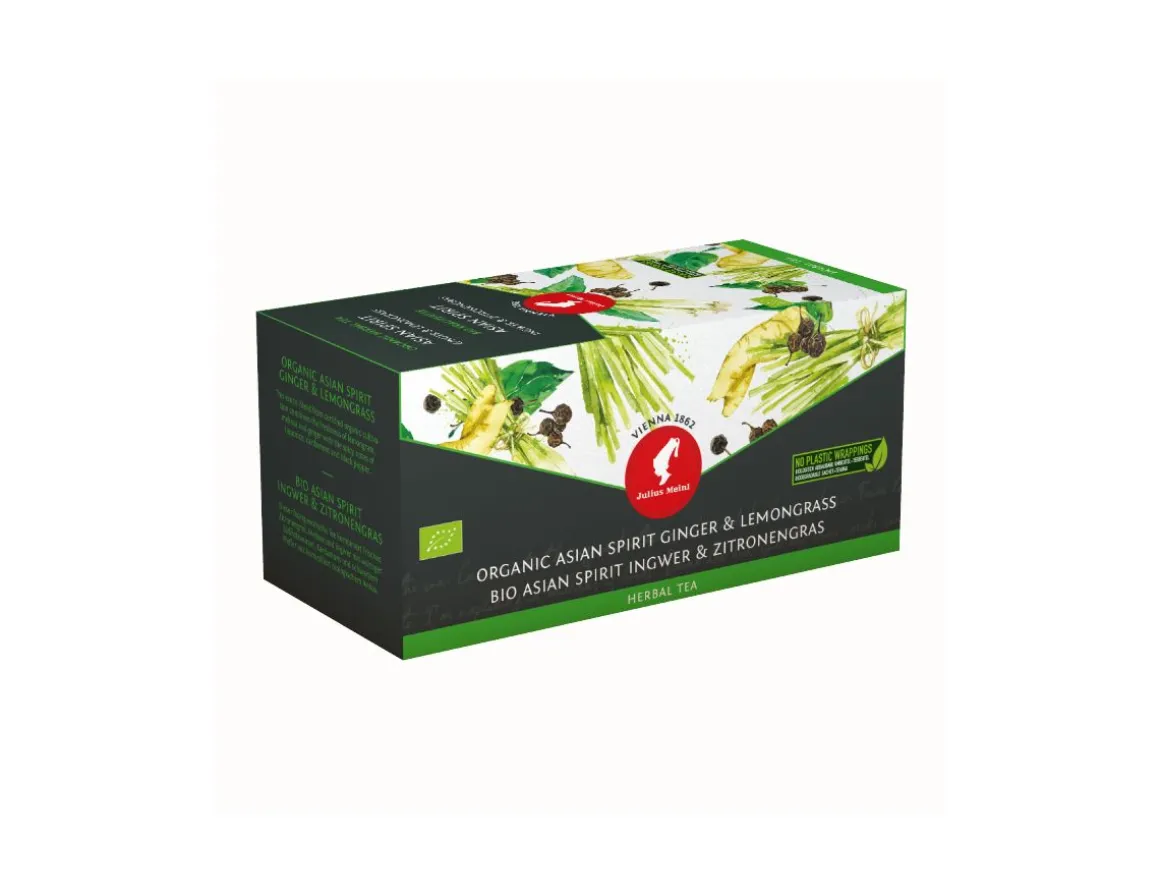 Julius Meinl Leaf Bags>Bio Asian Spirit Ingwer & Zitronengras - 20 Teebeutel