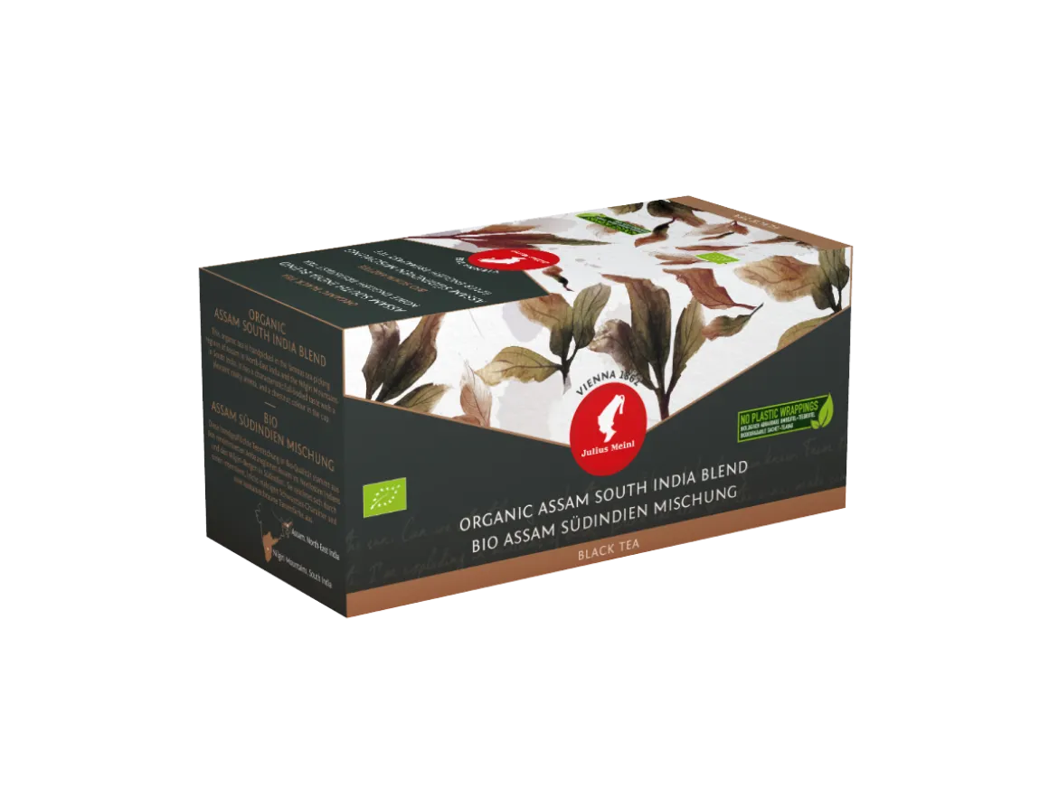 Julius Meinl Bio Tee|Leaf Bags>Bio Assam South India blend- 20 Premium Leafbag Teebeutel