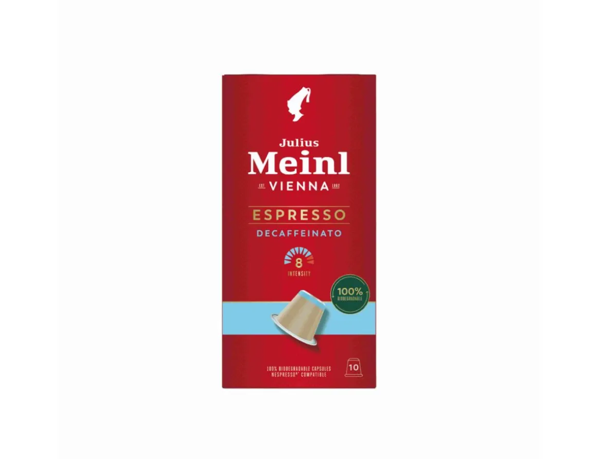 Julius Meinl Nespresso® Kompatible Kapseln>Espresso Decaf Biodegradable 10x5.6g Nespresso®