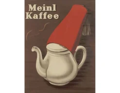 Julius Meinl Postkarten>Meinl Kaffee mit Fez Postkarte